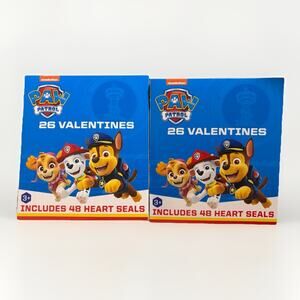 PAW Patrol Valentine Cards 26ct w Stickers Classroom Exchange Lot of 2